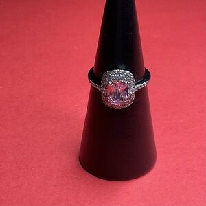 Bomb Party RBP6643 “Imagine This” Cubic Zirconia on Hematite Size 9 Ring NWOT